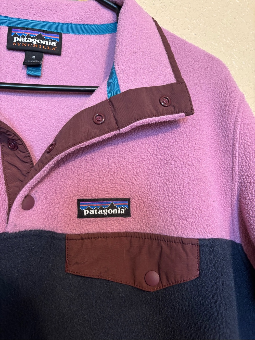 Patagonia Pullover Fleece - Purple and Navy